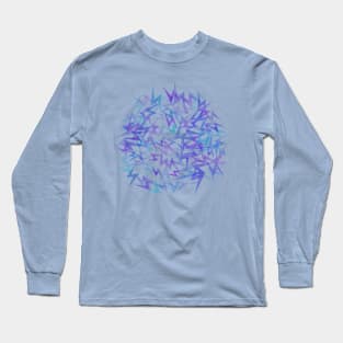 Abstract Blues Long Sleeve T-Shirt